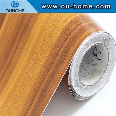 PCV wood grain Kitchen cabine for decoration film