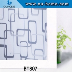 BT807 Glass self adhesive decorative privacy window film