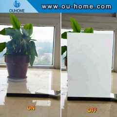 Intelligent smart electric switchable film for glass transparent to white color