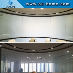 New design adjustable transparent to opaque smart glass film