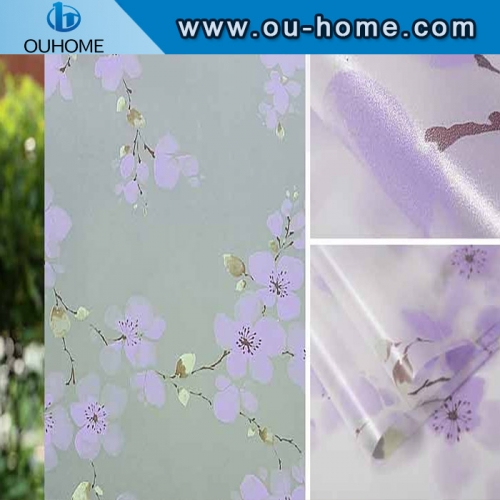 BT809 Popular flower design window film for glass door