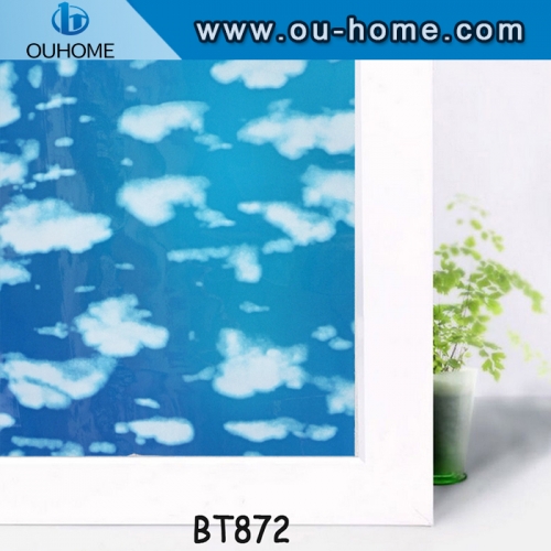 BT872 Self adhesive stained glass window PVC window film