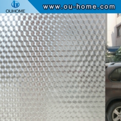 H3706 3D embossing decorative glass static film