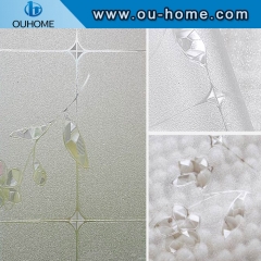 H6906 Removable embossed static glass film