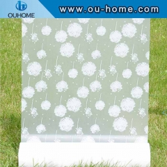 H834 3D Stained Privacy Static Home decorative film