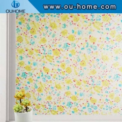 H832 Colourful decorative static window film