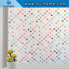 H831 Static colorful glass decorative film