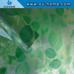 BT810 Greenery stained PVC self-adhesive decorative window film