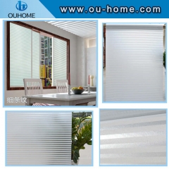 BT837 Stripe deco office window frosted glass sticker