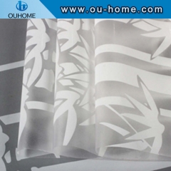 BT858 Frosted removable window glass film