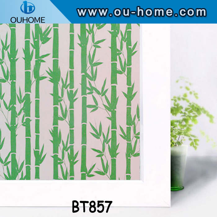 BT857 Decorative frosted glass window film home stained glass vinyl film