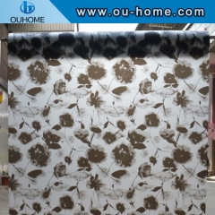 8060 Black lotus stained decorative window film