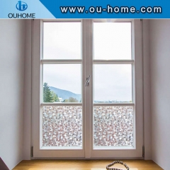 H4206 Embossed static non-adhesive decorative privacy glass film