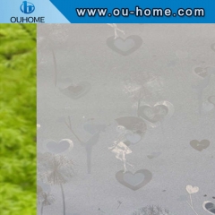 H16706 PVC Embossed Frosted Opaque Decorative Window film