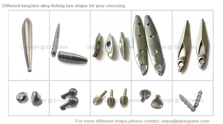 Tungsten fishing lures, tungsten lures for fishing