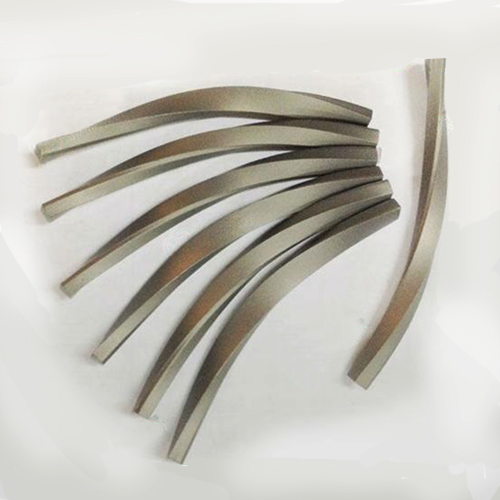 Tungsten carbide helical milling strips