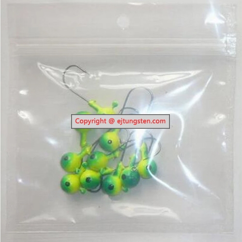 Tungsten panfish jig heads, Tungsten ice fishing jigs