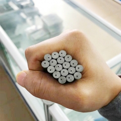 Tungsten carbide eccentric hole rods
