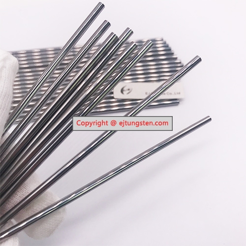 Thin tungsten carbide rods with a small sizes diameter range of 0.15 mm-0.8 mm.