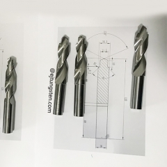 Custom Tungsten Carbide Step Drill – Uncoated for Aluminum & Non-Ferrous Metals