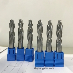 Custom Tungsten Carbide Step Drill 11.5/16.3mm – Uncoated for Aluminum | OEM Sizes & Coatings Available