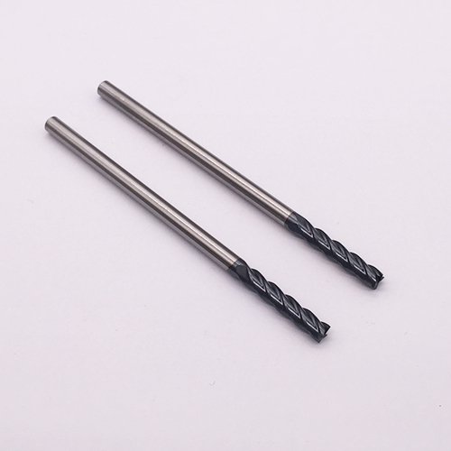 Extra long carbide flat end mill