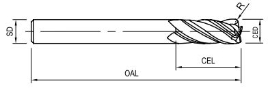 corner radius end mills