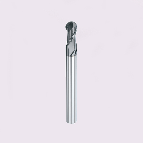 Long shank carbide ball nose end mill