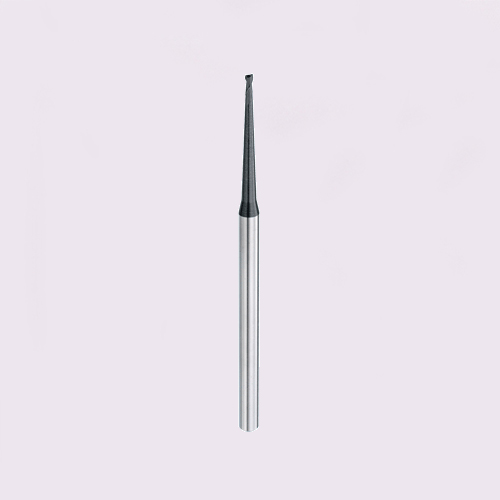 Carbide flat end mill with conical neck 2 flute