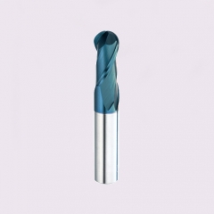 Carbide ball nose end mill 2 flute with TB coating