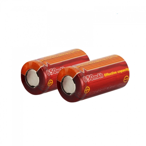 TrustFire IMR 16340 650mAh Lithium-ion 3.7V High Drain Recharbeable Battery (2PCS)