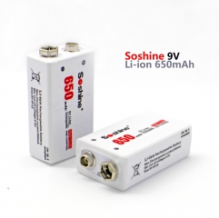 New 9V Li-po Rechargeable Battery 650mAh 7.4V