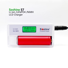 Soshine LCD Universal Li-ion 18650 18350 14500 16340 NiMH AA AAA Battery Charger