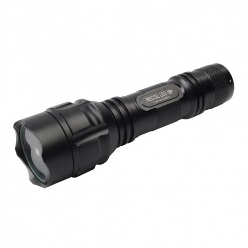 UltraFire UF-007 CREE Q5 Recoil LED 4 Mode 350 Lumens 9V 1x18650 Flashlight Torch Black