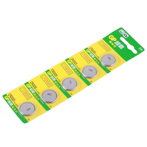 50 pcs of GP CR2025 DL2025 3V Lithium Button Cell Battery