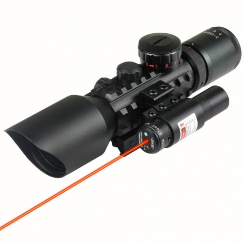 3~10x42E Red Sight Laser Scope for Picatinny Rail