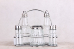 glass spice jar  with stand