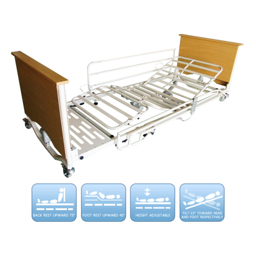 Extra Low Electric Hospital Nursing Bed With 5 Functions