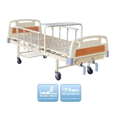 Medical Manual Crank Bed With Dinner Table