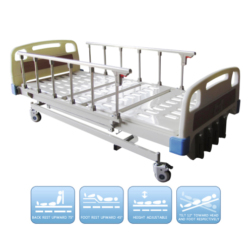 4 Crank Hand Operated Hospital Manual Bed