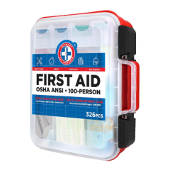 First Aid Kit Hard Red Case