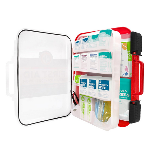 First Aid Kit Hard Red Case