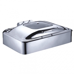 8 Qt. Stainless Steel Rectangular Induction Chafer...