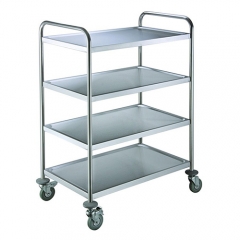 Middle Size Stainless Steel 4 Shelf Utility Cart
