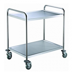 Small Size Stainless Steel 2 Shelf Utility Cart