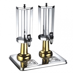 Gold double Cold Beverage / Juice Dispenser