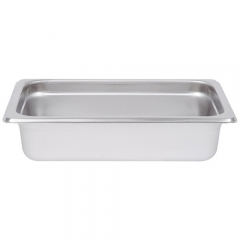 1/4 Size Stainless Steel Steam Table / Hotel Pan -...