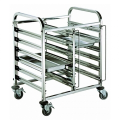 12 Pan Stainless Steel GN Pan Trolley