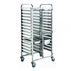 30 Pan Stainless Steel GN Pan Trolley