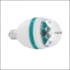 Type1:E27 3W RGB Stage Rotating Bulb